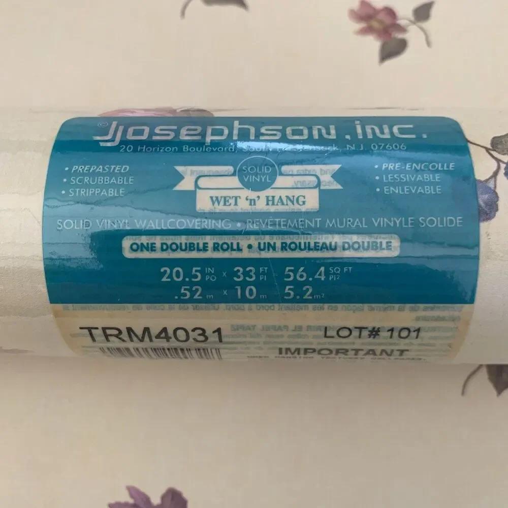 J Josephson Vintage Floral Small Print Wallpaper TRM 4041, 20.5 In. X 11yds
